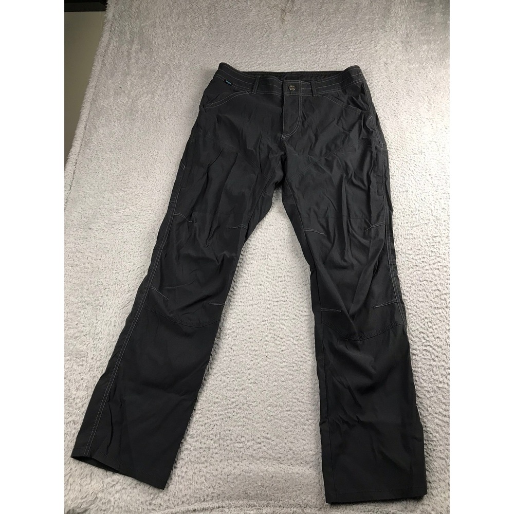 KUHL Renegade Pants Mens 32 (34x31) Gray Articulated Knee Outdoor Cargo Trousers